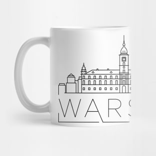 Warsaw Minimal Skyline Mug